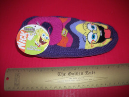 SpongeBob Girl Accessories Nick Sponge Bob Face Slipper Socks Charm Skid-Frees - £14.95 GBP