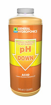 General Hydroponics 7637853 1 qt. pH Down Acid Nutrient Solution - Pack ... - £88.09 GBP