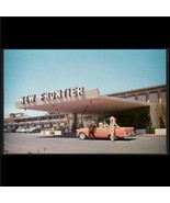 NV Las Vegas, Nevada; New Frontier Hotel; 55 Oldsmobile: Vintage Postcar... - $5.99