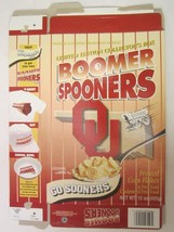 Cereal Box 2001 BOOMER SPOONERS Oklahoma Sooners 15 oz by PLB Sports [G7... - £28.57 GBP