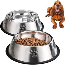 Premium Anti-Spill Stainless Steel Dog Bowls - £24.36 GBP