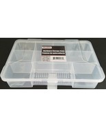 Clear Storage Organizer Cases Containers 9 Sections Lock-Top 9&quot;X6&quot;X1.8&quot; - £2.71 GBP
