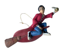 Harry Potter Quidditch Christmas Ornament Kurt Adler Warner Bros. Snitch Broom - £13.54 GBP