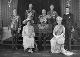 King George V &amp; Mary Of Teck Family House Of Windsor Royalty 1932 5X7 Photo - £7.09 GBP