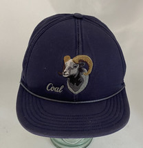 Coal Headwear Bay Blue Hat Ram Bighorn Sheep Hunting Snapback Rope - $29.69