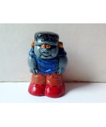 Vintage Miniature Halloween Frankenstein Gray Monster with Blue Shirt Ha... - £11.94 GBP
