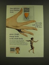 1966 Knox Gelatine Drink Ad - Can make nails beautiful - £14.76 GBP