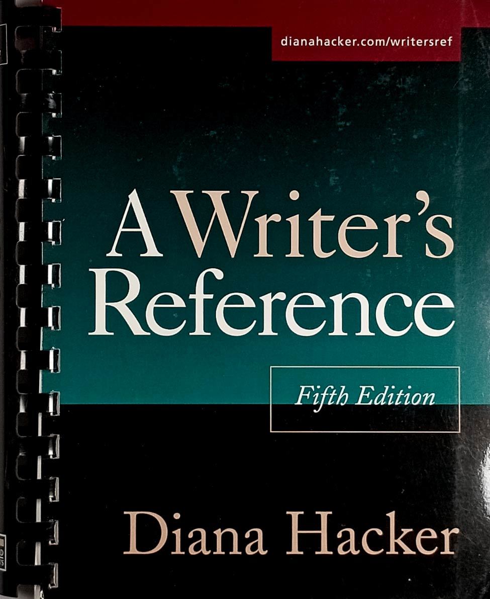 A Writer&#39;s Reference (Fifth Edition) by Diana Hacker / 2002 Paperback - $2.27