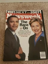 Newsweek Magazine January 1 2007 Barack Obama Hillary Clinton No Label - £25.81 GBP