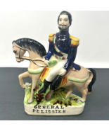Vintage Staffordshire Reproduction General Pelissier on Horseback FAST S... - $28.49