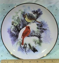 Vintage Collectible Cardinals Decorative Decor Plate by Baranyk Design - $18.95