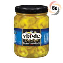 6x Jars Vlasic Deli Style Hot Banana Pepper Rings | 12 fl oz | Keto Frie... - $32.97