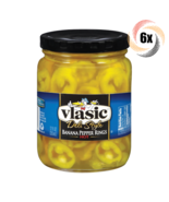 6x Jars Vlasic Deli Style Hot Banana Pepper Rings | 12 fl oz | Keto Frie... - $35.12