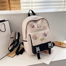Simple female school bag student backpack large capacity backpack for teen travel bag thumb200