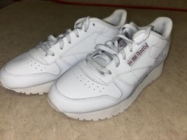 Reebok Women Classic Leather Sneaker White/Chalk/Infused Lilac GZ7213 Size 5.5 - $33.86