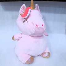 Animal Adventure Pink Unicorn plush Squeeze with Love Super Puffed squishable - £17.58 GBP