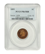 1899 1C PCGS PR65RB - £560.84 GBP