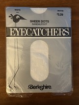 VINTAGE 80s Eyecatchers Nurse’s Pantyhose Textured Sheer Dots Pattern PE... - $219.59 MXN