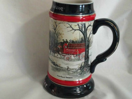 1990 Budweiser An American Tradition Clydesdale Beer Stein 7 Inches Tall - £4.73 GBP