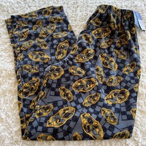 NEW Sonoma Lifestyle Boys Gray Black Yellow Race Cars Fleece Pajama Pants 14-16 - £11.75 GBP