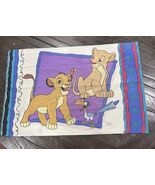 Vintage 90&#39;s Disney The Lion King Standard Pillow Case Simba Timon Pumba... - $11.87