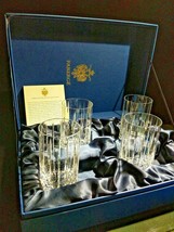 Faberge Pavilion Crystal  Highball Glasses  NIB. 5 1/4 &quot; H x 2 7/8&quot; W - £679.45 GBP