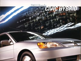 2003 Honda CIVIC HYBRID sales brochure catalog 03 US - £6.35 GBP