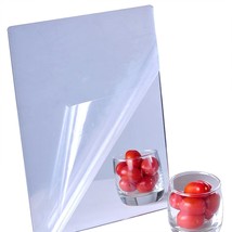 Acrylic Self Adhesive Mirror Sheet For Wall, Plastic Non Glass Sticky Kid Safety - £15.79 GBP
