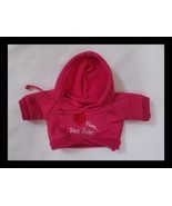 Small Teddy Bear Hooded Sweatshirt Hoodie Love From San Jose Fuchsia Pink - $7.91