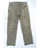 Kuhl Slackr Pantalon Taille Hommes 34x30 Marron Plein Vintage Patine Dye... - £22.67 GBP