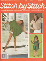 Stitch By Stitch Part 37 Sewing Crochet Knitting Crafts Vintage Magazine Lessons - £5.47 GBP