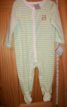 Small Wonders Baby Clothes 6M-9M Newborn Footed Playsuit Unisex Lil Tedd... - $9.49