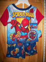 Spiderman Baby Clothes 12M Spider-Man Infant Sleepwear Outfit PJ Hero Shorts Set - £11.34 GBP