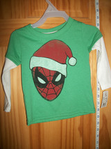 Spiderman Baby Clothes 18M Spider-Man Infant Christmas Santa Shirt Top S... - $9.49