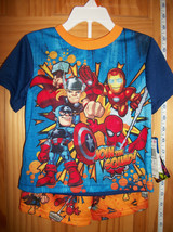 Marvel Heroes Baby Clothes 2T Superhero Squad Toddler Sleepwear Set Shor... - £11.25 GBP