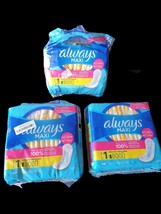 Always Maxi Pads Size 1 Regular Absorbency Leak Free Protection Total 12... - $24.99
