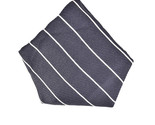 ARMANI COLLEZIONI Mens Pocket Square Modern Striped Dark Blue Size 13&quot; X... - £23.19 GBP