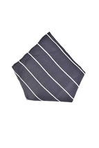ARMANI COLLEZIONI Mens Pocket Square Modern Striped Dark Blue Size 13&quot; X... - £23.19 GBP