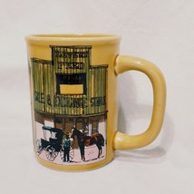Old West Main Street Coffee Mug Cup 14 oz 1980 Enesco Stagecoach Saloon Stable - $14.99