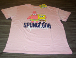 Women&#39;s Teen Spongebob Squarepants Nickelodeon T-shirt Pink Medium New w/ Tag - £15.78 GBP