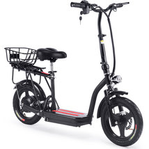 MotoTec Cruiser 48v 350w Lithium Electric Scooter Black (Foldable) - £569.96 GBP