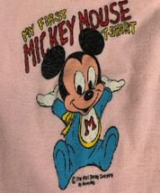 Vintage Disney T Shirt My First Mickey Mouse T-Shirt 70s 80s USA Baby In... - £15.68 GBP