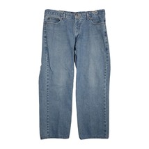 Vtg Y2K IZOD Men&#39;s 36x28 Baggy Relaxed Fit Straight Leg Jeans Grunge Den... - £17.56 GBP