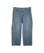 Vtg Y2K IZOD Men&#39;s 36x28 Baggy Relaxed Fit Straight Leg Jeans Grunge Den... - $23.22