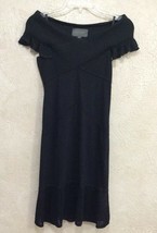 Zac Posen For Target Dress Black Metallic Shimmer Crochet Panel Size S - £21.91 GBP