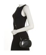 TAHARI Laguna Crossbody Bag, Vegan Patent Leather, Black, Adjustable Str... - $39.00
