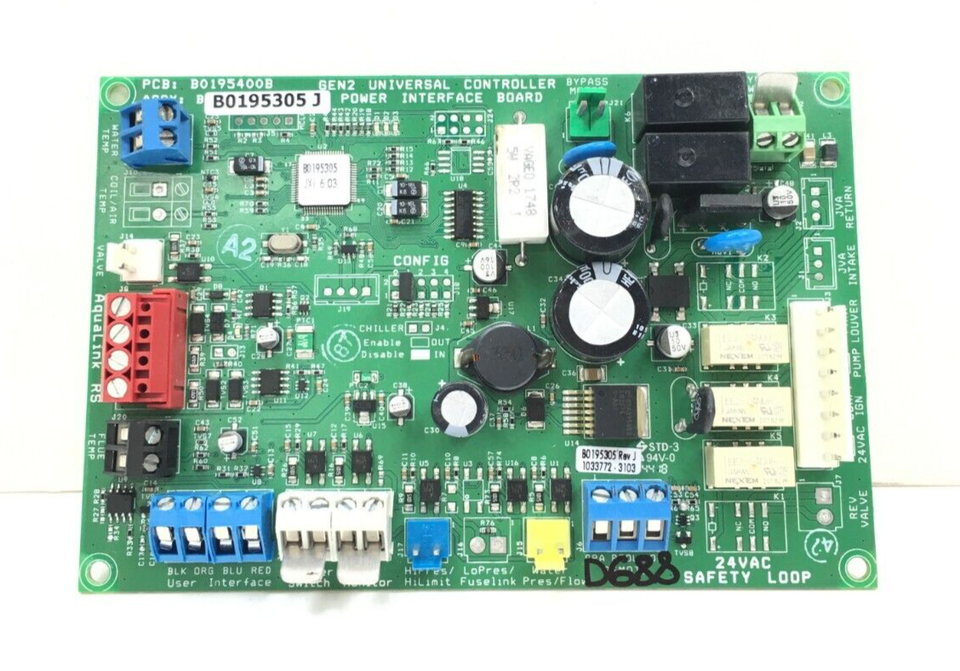 JANDY B0195400B Pool/Spa Heater Controller Circuit Board B0195305J JXi6.... - $95.00