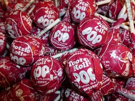 Tootsie Pops Red Raspberry 60 Red Raspberry Tootsie pop lollipop bulk candy - £13.63 GBP