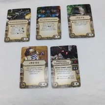 (5) X-Wing Miniatures Starter Set  Upgrade Cards - $6.92