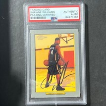 2006-07 Topps Turkey Red #186 Shawne Williams Signed AUTO PSA Slabbed Pacers - £37.35 GBP